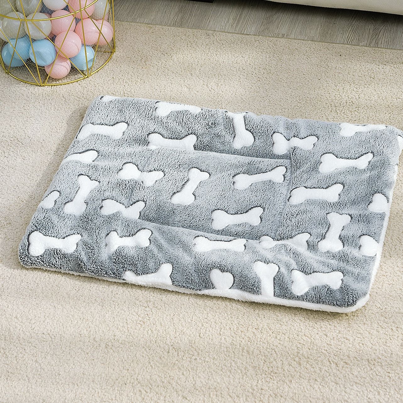 1pc Pet Bed Mat; Thickened Cat And Dog Sleeping Pad; Warm Double - sided Blanket Kennel - Dog Time Outlet