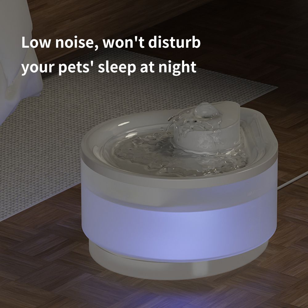 2500ML USB Pet Water Fountain, Teardrop - Shaped Automatic Cat Water Dispenser with Circulating Pump, Freshwater Filter for Cats and Dogs - Dog Time Outlet