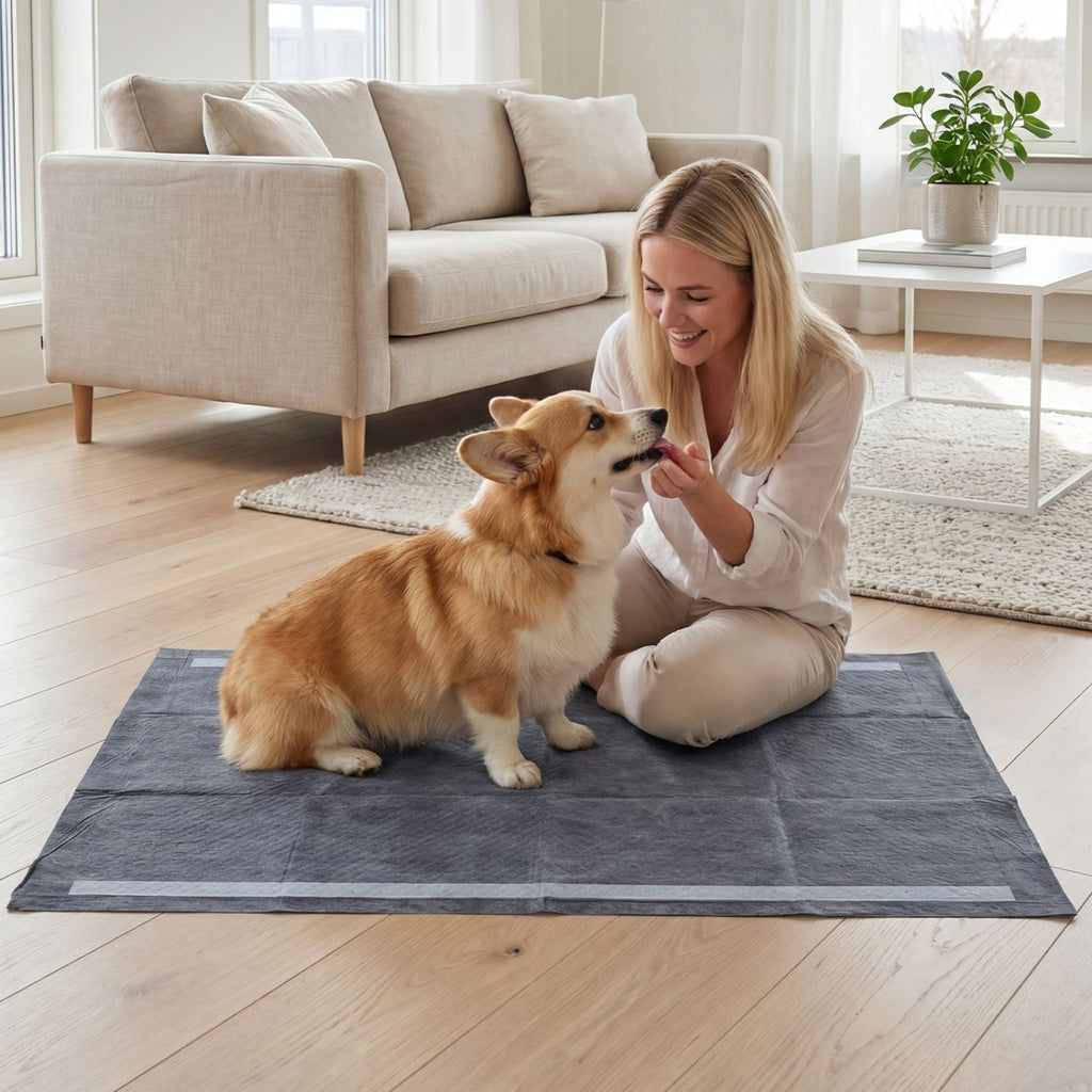 35.5" x 24" Charcoal Dog Pee Pads 6 - Layer for Dogs - Dog Time Outlet