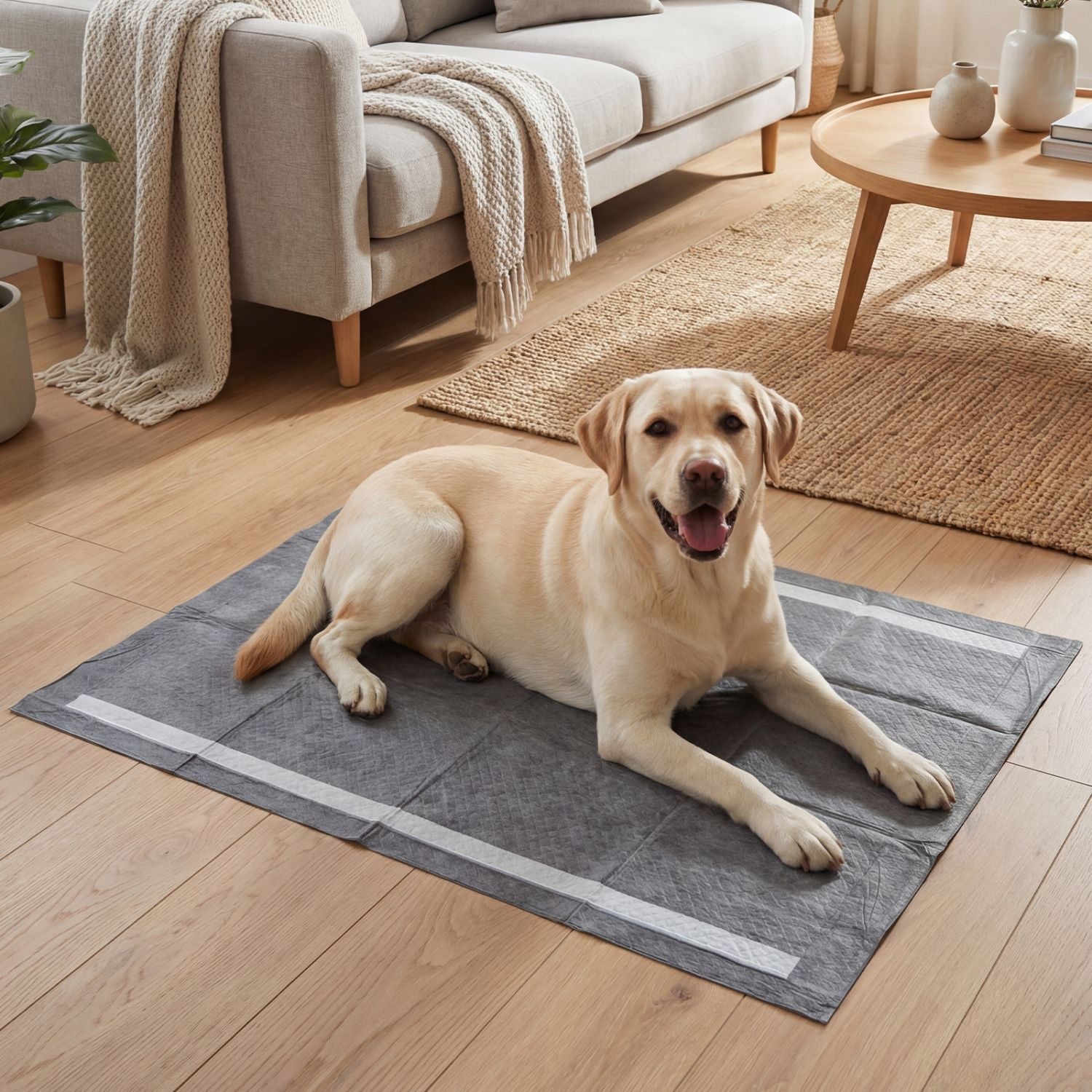 35.5" x 24" Charcoal Dog Pee Pads 6 - Layer for Dogs - Dog Time Outlet