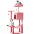 44 inch Cat Tree Tower, Multi - Cat Climbing Tower with, Natural Sisal Scratching Posts, Extended Platform, Hammock - Dog Time Outlet
