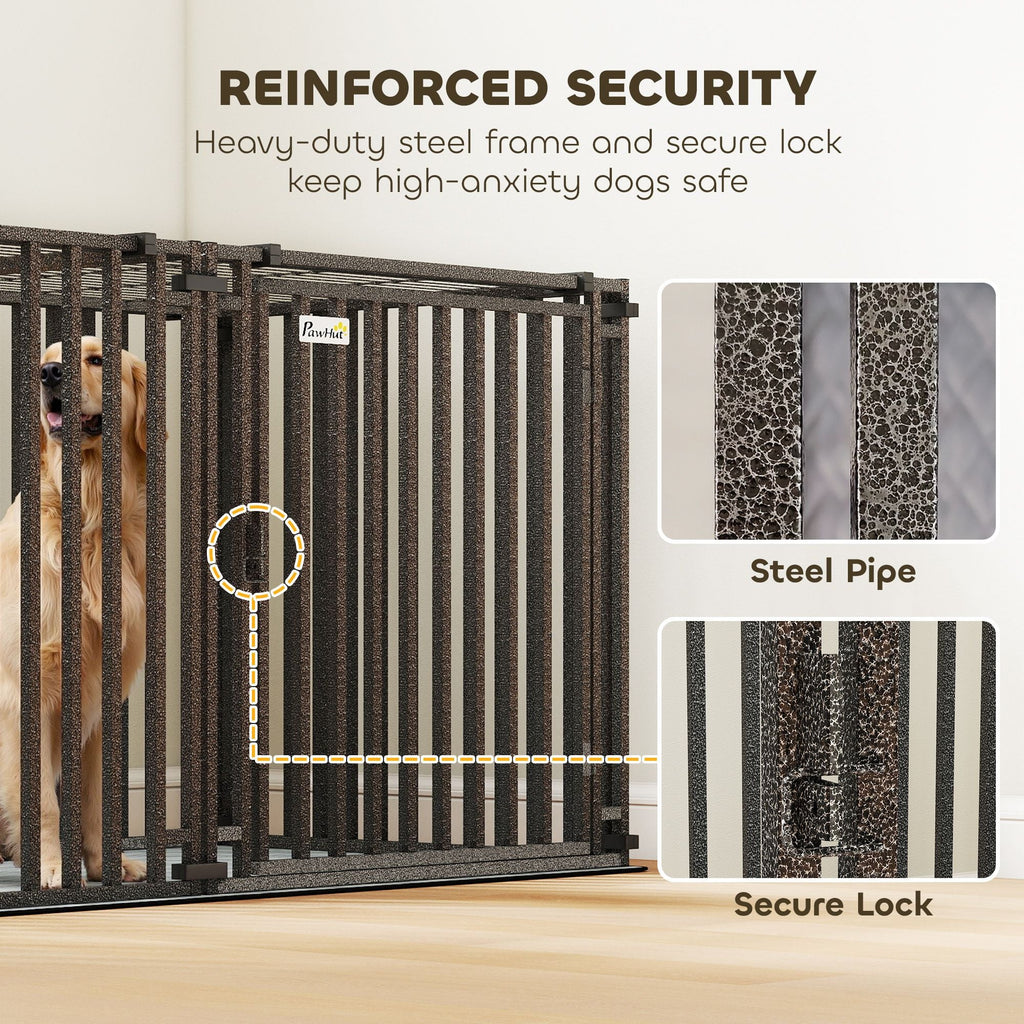 83"L Heavy Duty Dog Crate, Extra Large Dog Kennel with Divider and Mat for Large Breeds, Modular Puppy Playpen - Dog Time Outlet
