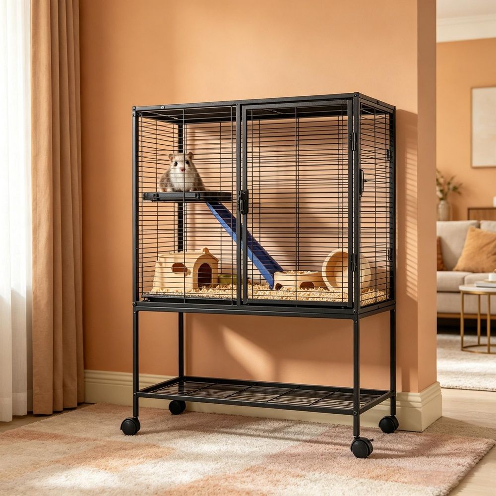 Animal Cage with Non - Slip and Easy to Clean for Outdoor - Dog Time Outlet