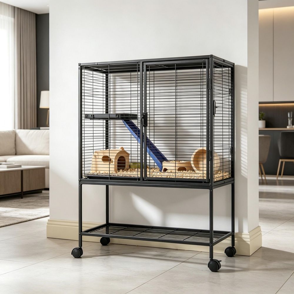 Animal Cage with Non - Slip and Easy to Clean for Outdoor - Dog Time Outlet