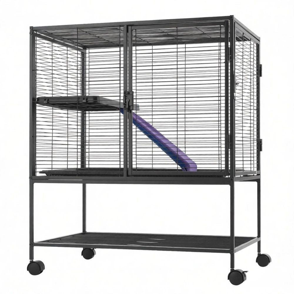 Animal Cage with Non - Slip and Easy to Clean for Outdoor - Dog Time Outlet