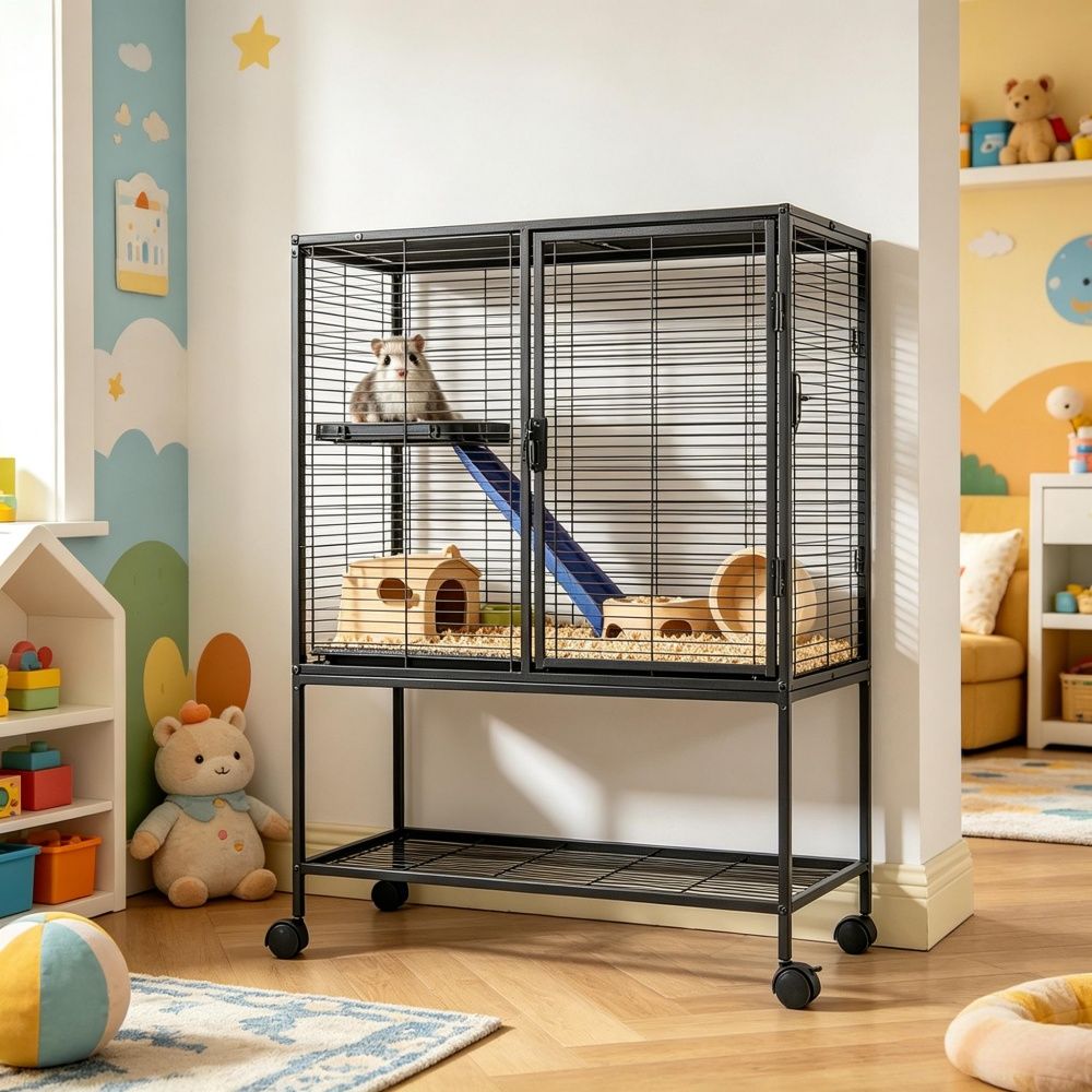 Animal Cage with Non - Slip and Easy to Clean for Outdoor - Dog Time Outlet