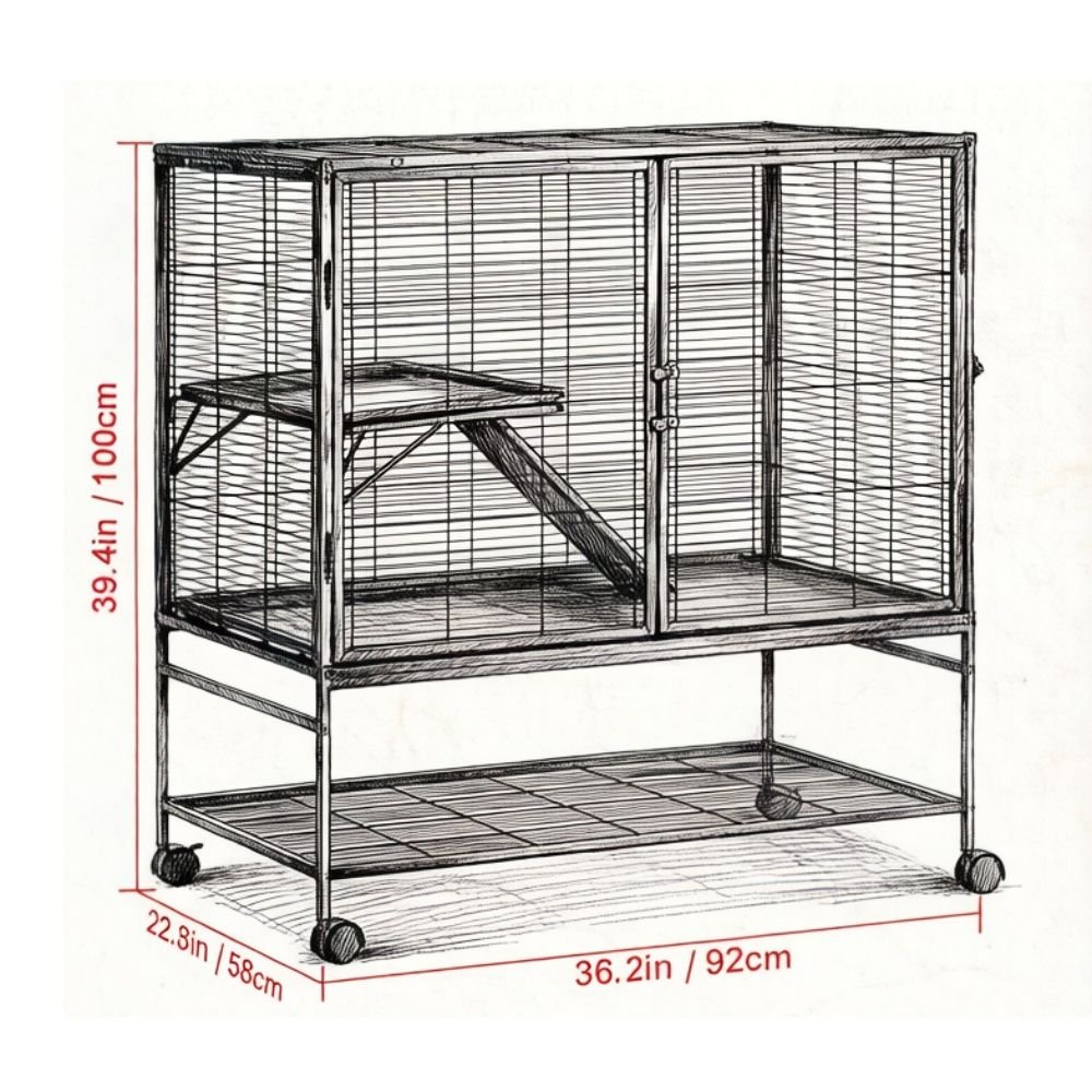 Animal Cage with Non - Slip and Easy to Clean for Outdoor - Dog Time Outlet