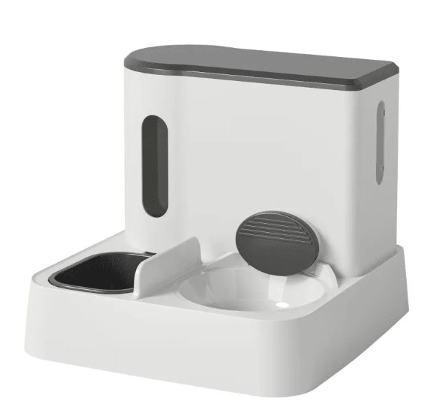 Automatic Cat Feeder & Water Dispenser with Dual Bowl Design - Dog Time Outlet