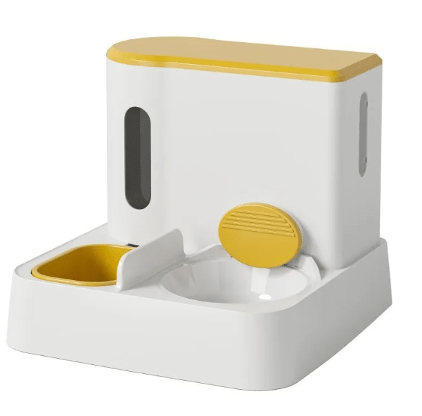 Automatic Cat Feeder & Water Dispenser with Dual Bowl Design - Dog Time Outlet