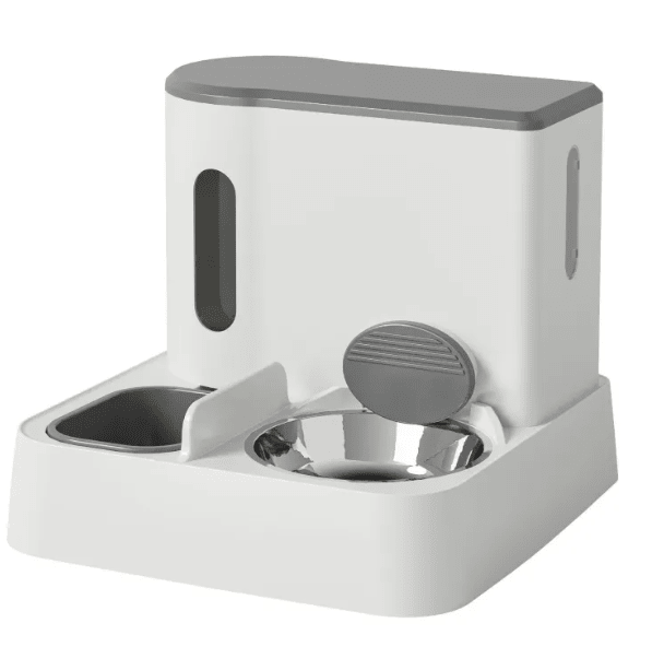 Automatic Cat Feeder & Water Dispenser with Dual Bowl Design - Dog Time Outlet