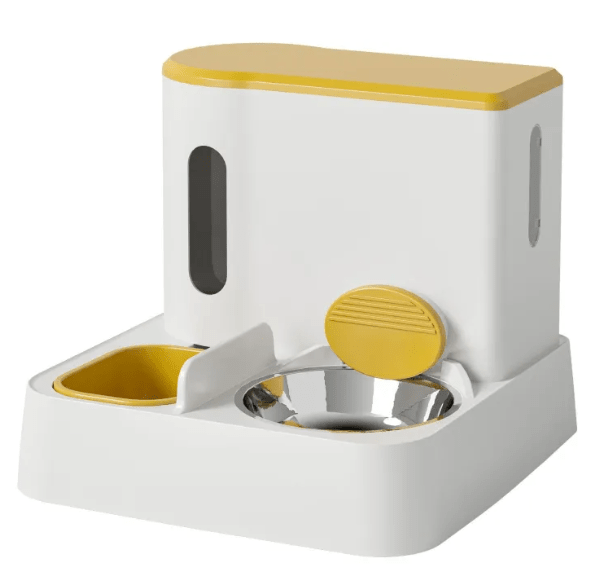 Automatic Cat Feeder & Water Dispenser with Dual Bowl Design - Dog Time Outlet
