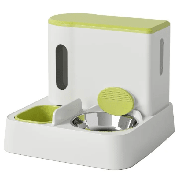 Automatic Cat Feeder & Water Dispenser with Dual Bowl Design - Dog Time Outlet