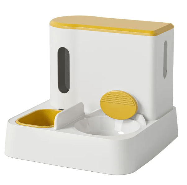Automatic Cat Feeder & Water Dispenser with Dual Bowl Design - Dog Time Outlet