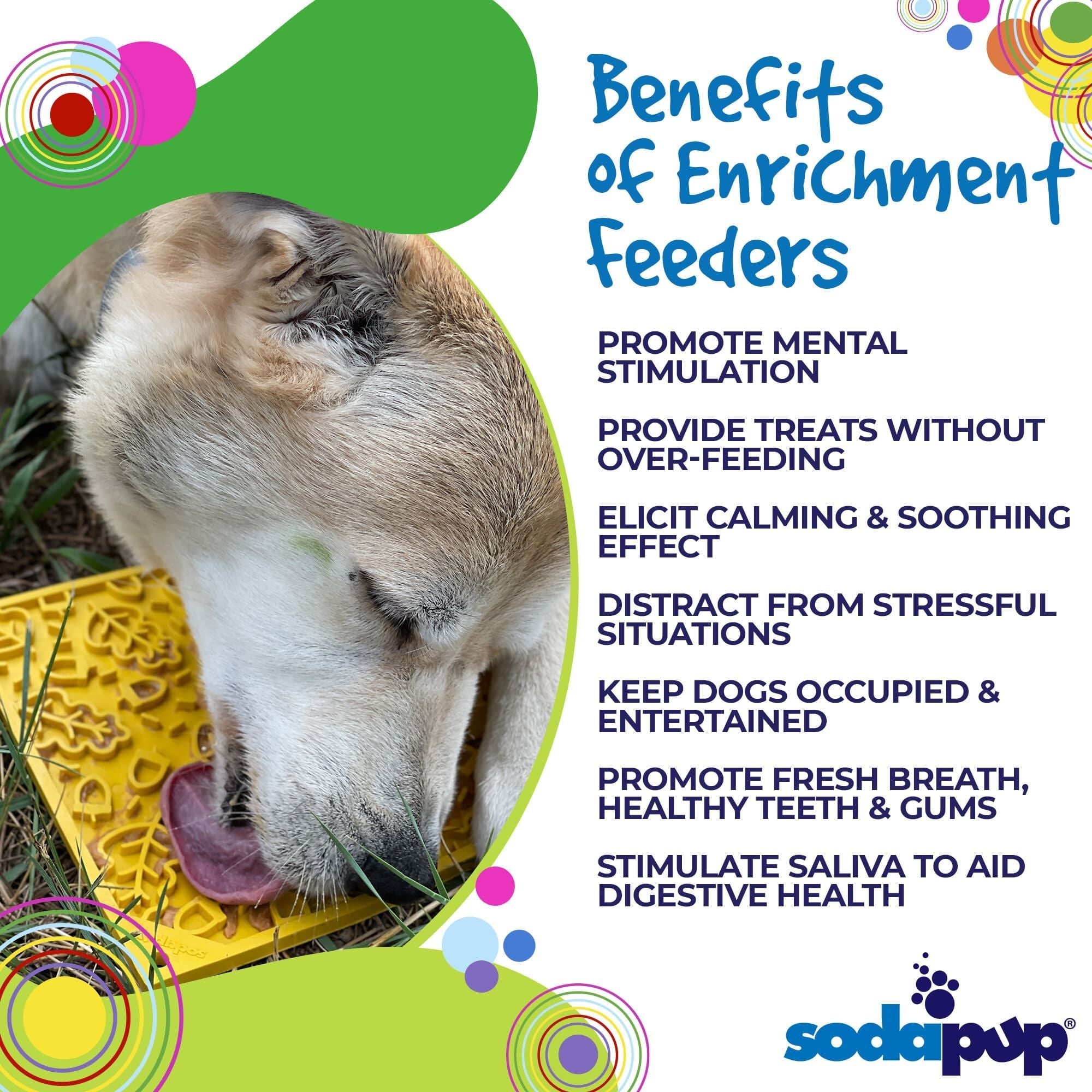 Autumn eMat - Enrichment Lick Mat For Dogs and Cats| Fall Leaves Design | SodaPup - Dog Time Outlet