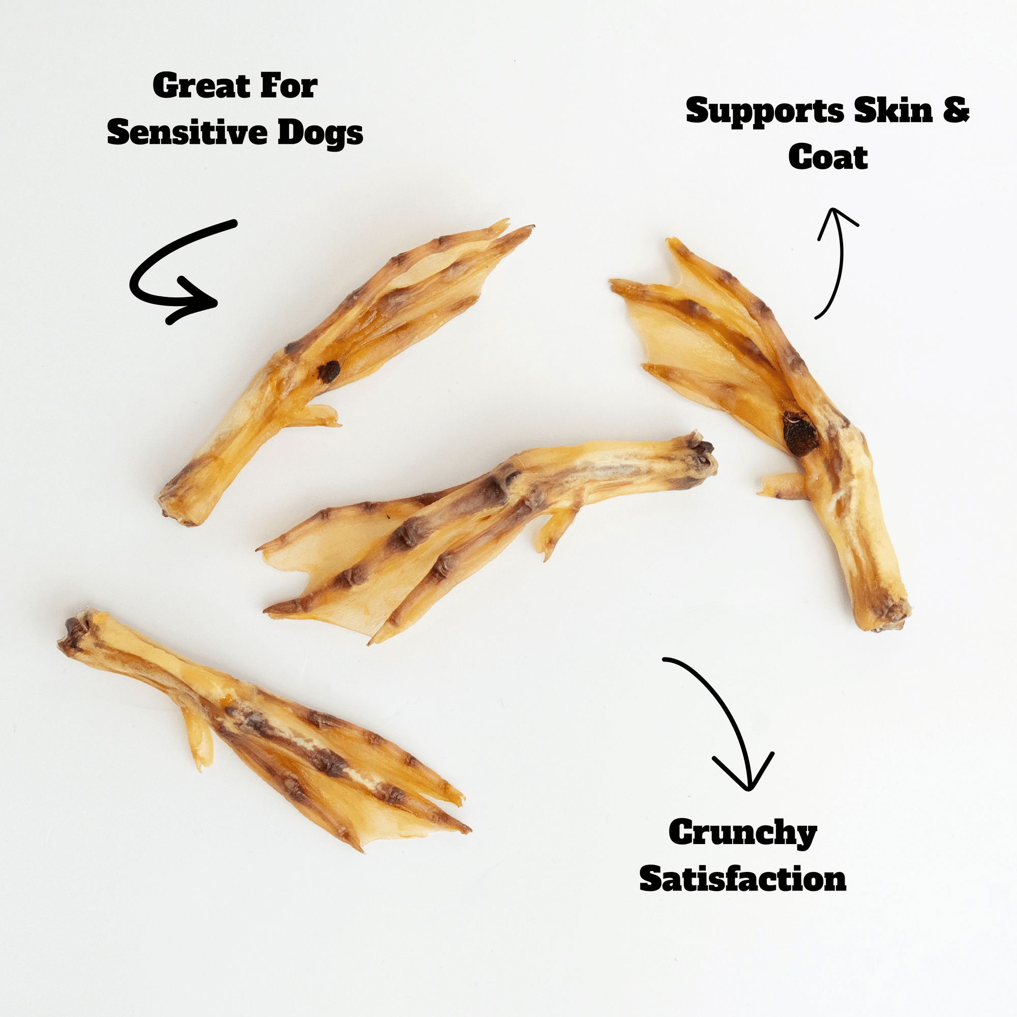 Bonez, Duck Feet, 20 Feet - Dog Time Outlet