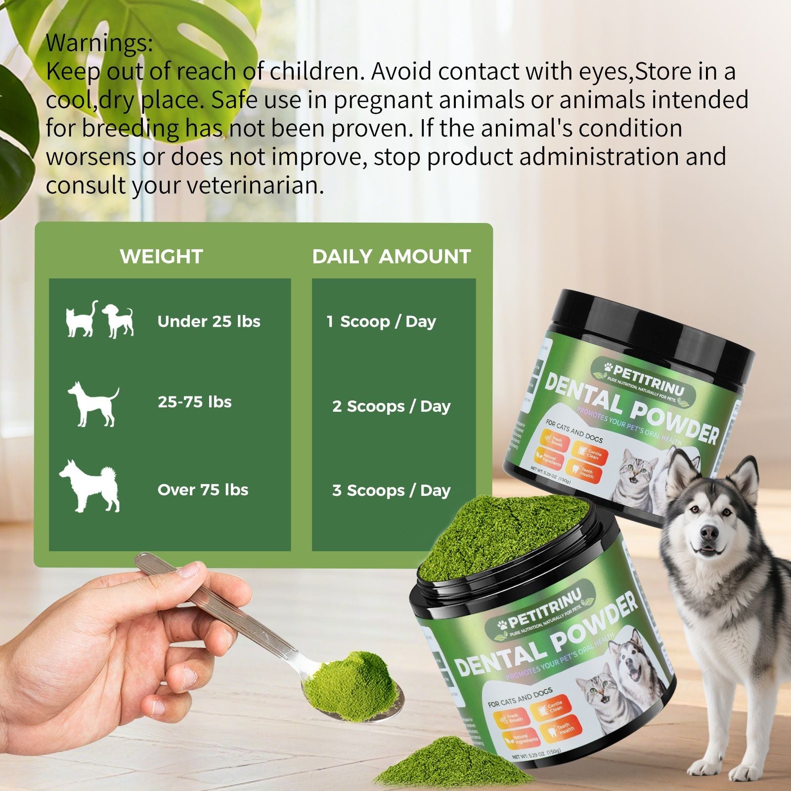 cats and dogs cats and dogs cats and dogs cats and dogs Dental Powder – Helps Clean Teeth & Reduce Tartar, Fresh Breath Support, Natural Dental Care for Dogs, Easy to Use - Dog Time Outlet