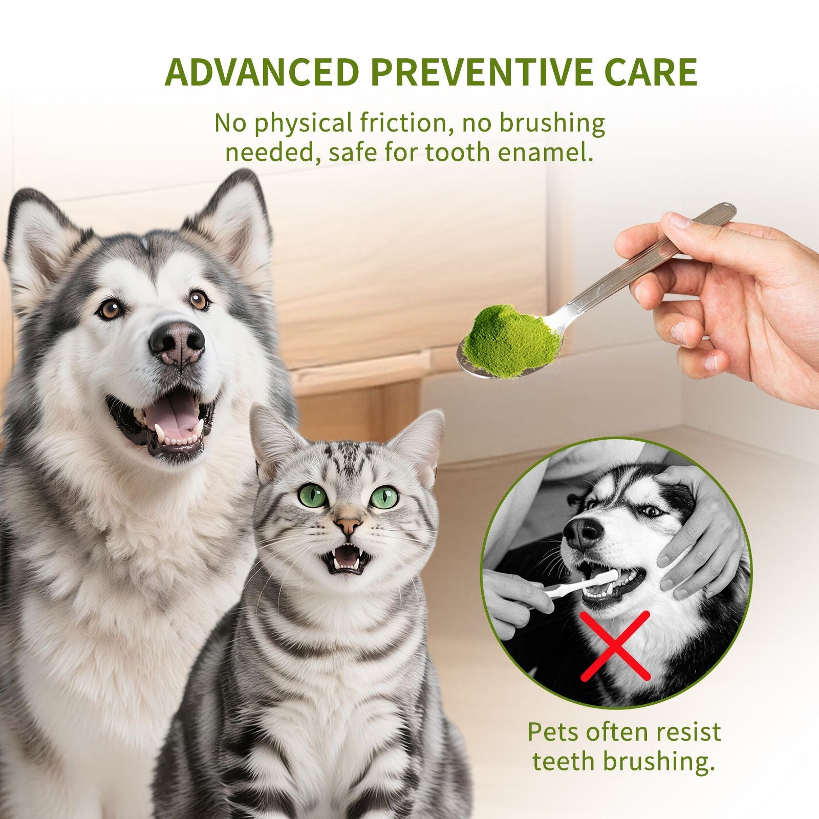 cats and dogs cats and dogs cats and dogs cats and dogs Dental Powder – Helps Clean Teeth & Reduce Tartar, Fresh Breath Support, Natural Dental Care for Dogs, Easy to Use - Dog Time Outlet