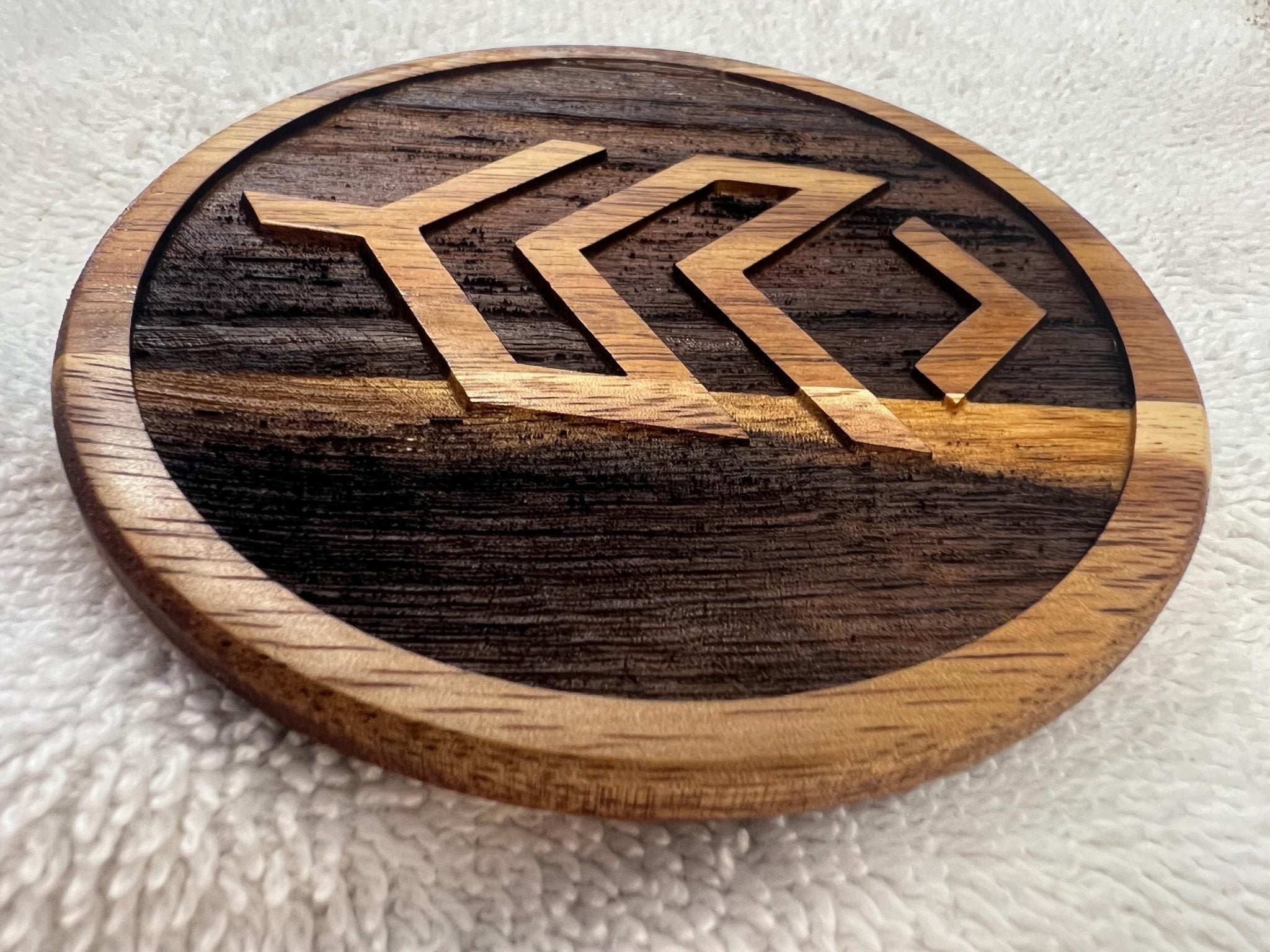 Coasters Round Wood Engraved - Dog Time Outlet