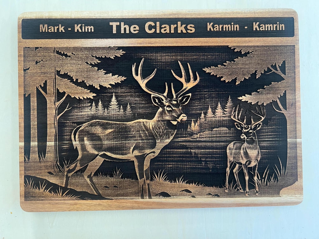 Creative Art Wood Engraving on Cutting Board - Dog Time Outlet