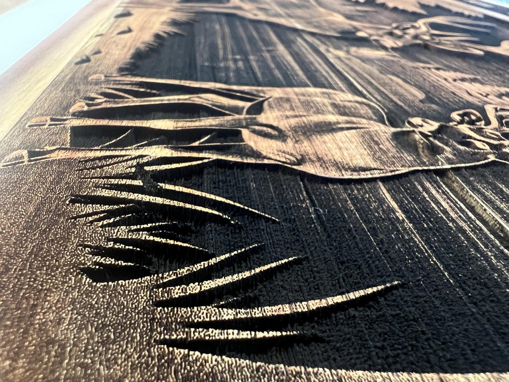 Creative Art Wood Engraving on Cutting Board - Dog Time Outlet