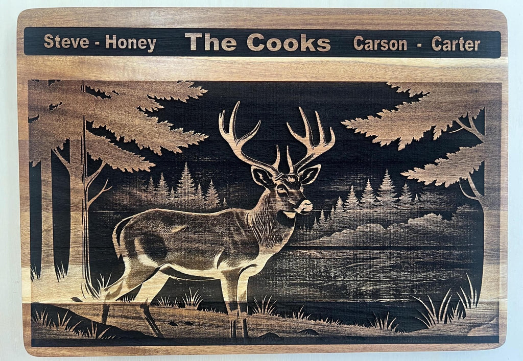 Creative Art Wood Engraving on Cutting Board - Dog Time Outlet