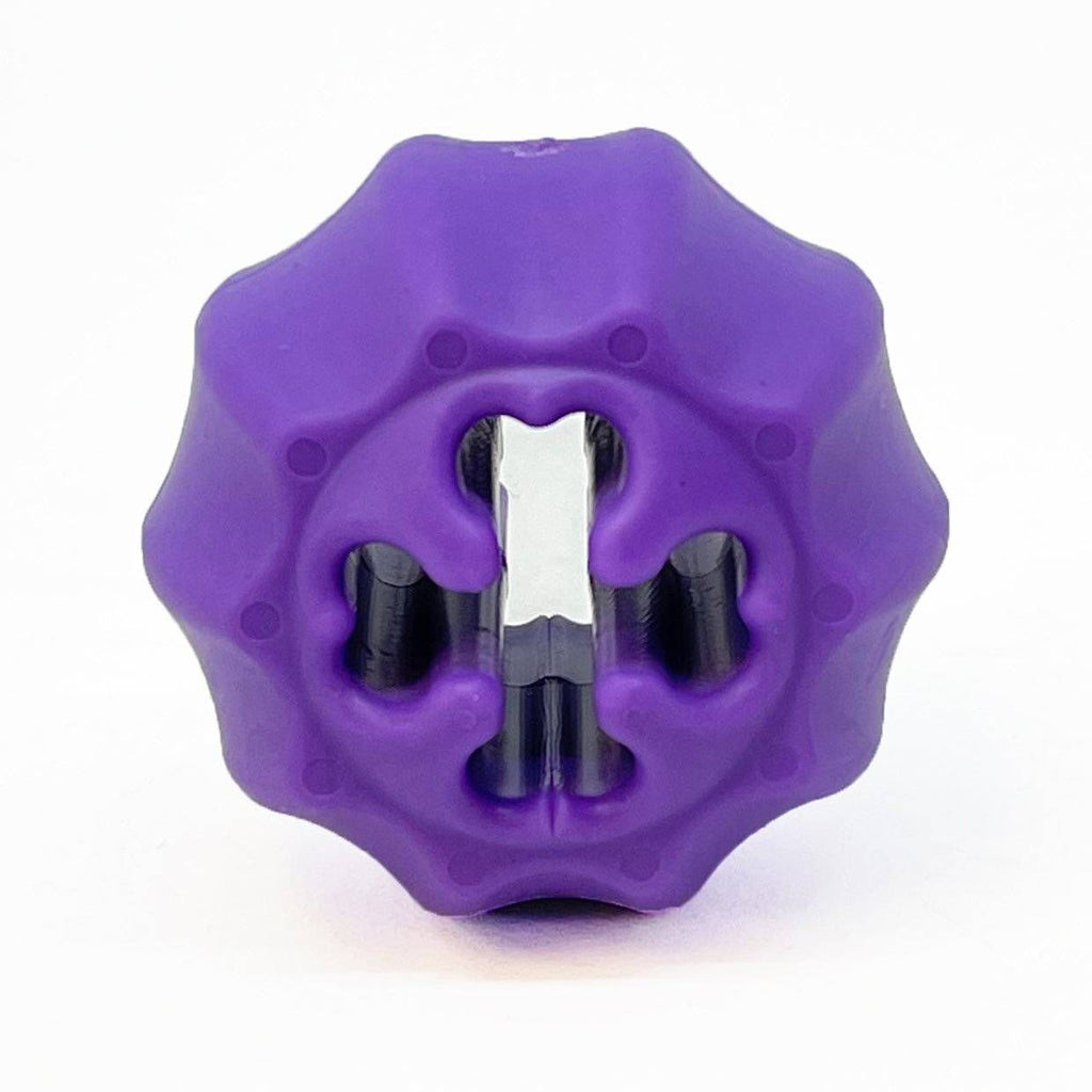 Cross Bones Bully Stick Holder &amp; Chew Toy for Heavy Chewers | Purple | USA Made - Dog Time Outlet