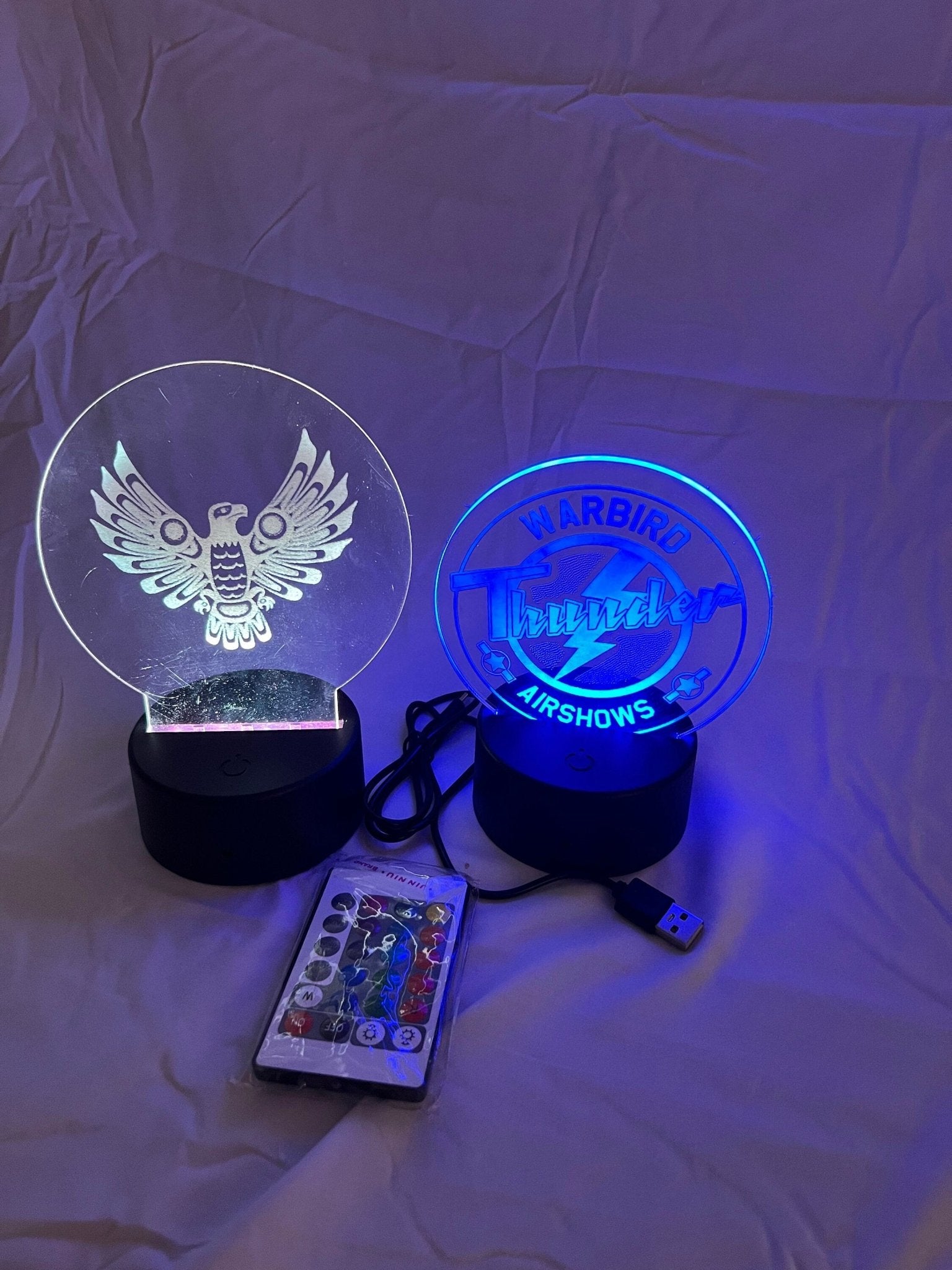 Custom Acrylic LED Light: Engraved Image Display with Remote - Dog Time Outlet