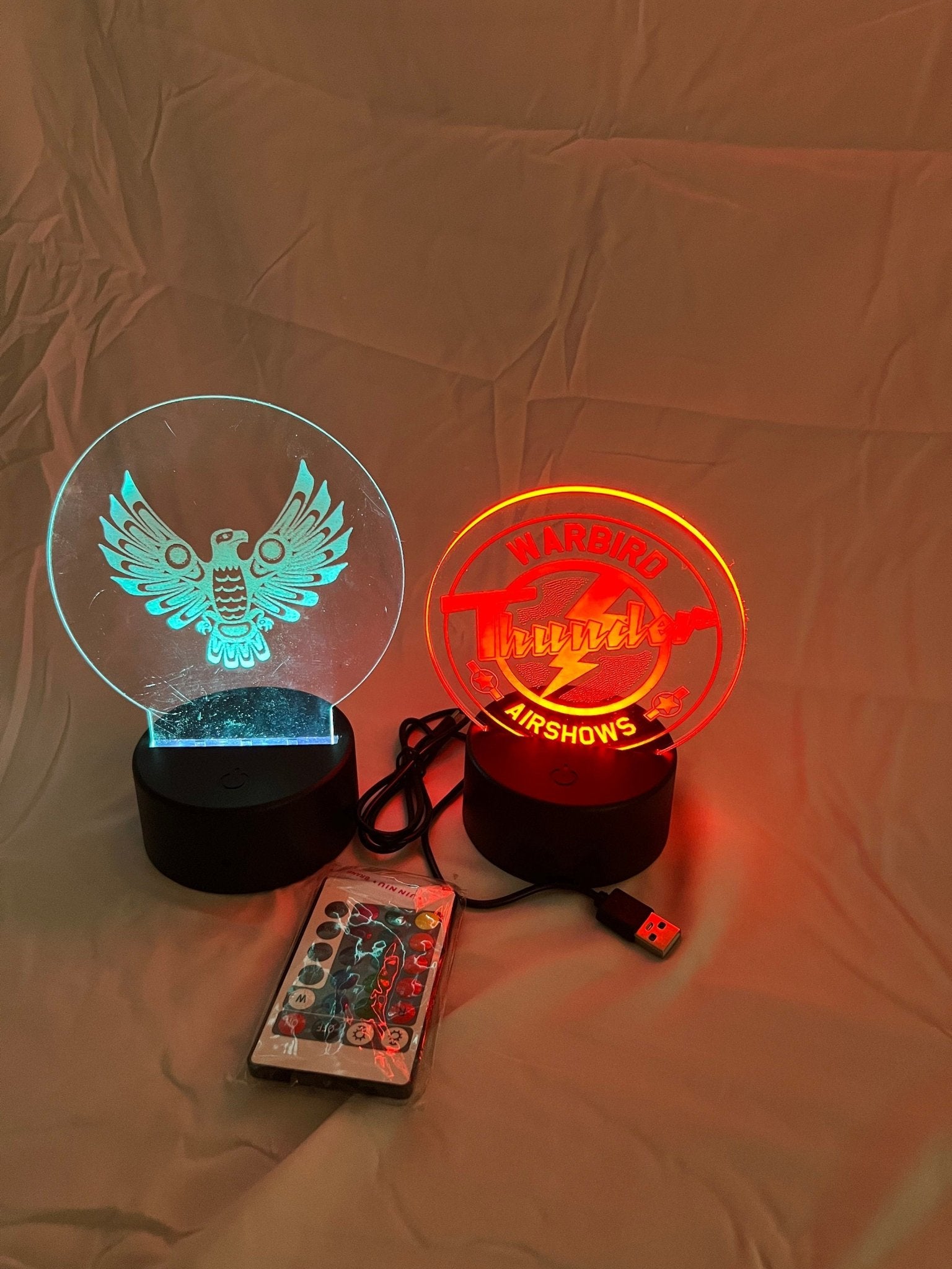 Custom Acrylic LED Light: Engraved Image Display with Remote - Dog Time Outlet