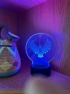 Custom Acrylic LED Light: Engraved Image Display with Remote - Dog Time Outlet