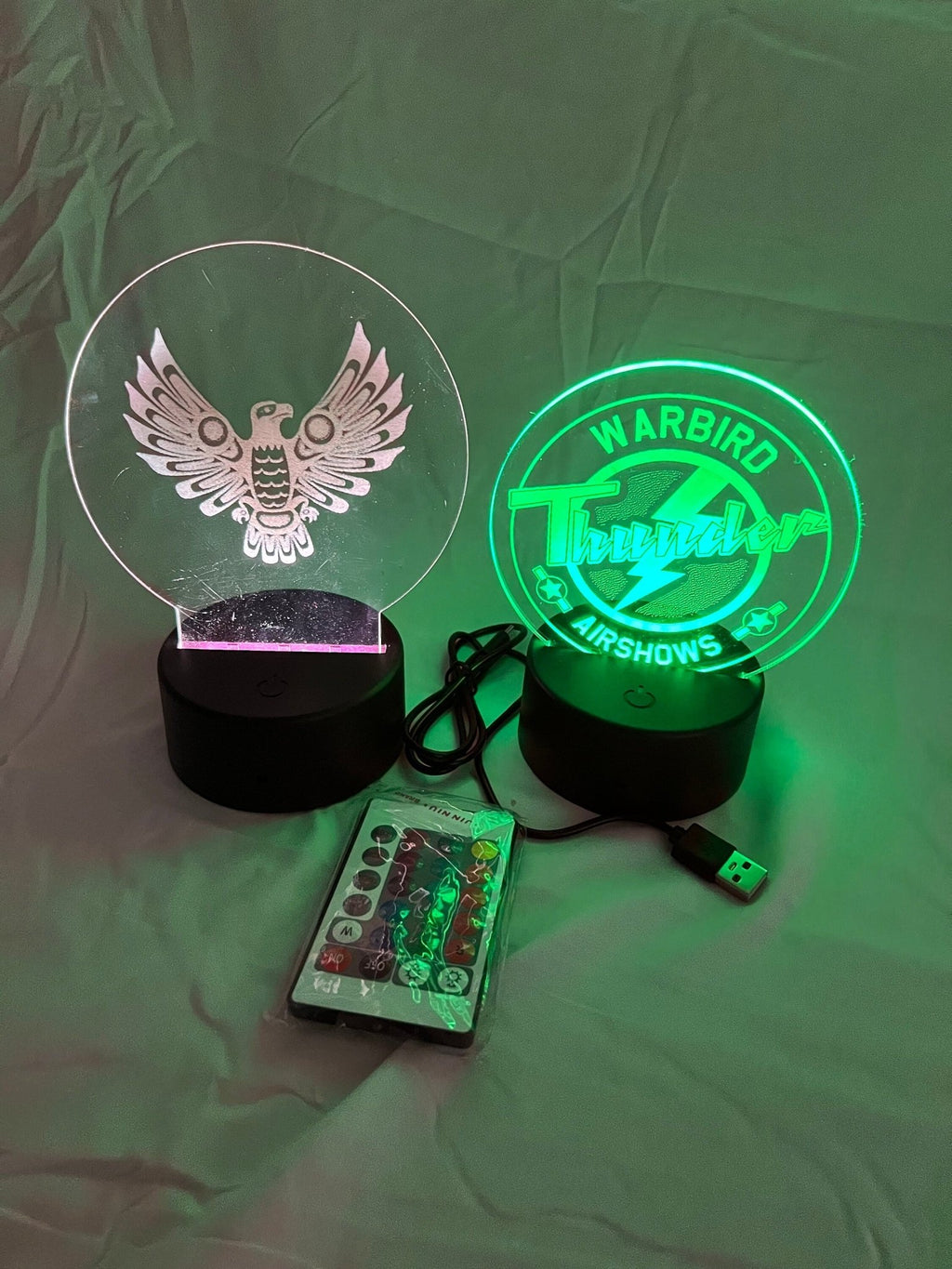 Custom Acrylic LED Light: Engraved Image Display with Remote - Dog Time Outlet
