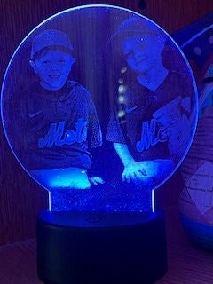 Custom Acrylic LED Light: Engraved Image Display with Remote - Dog Time Outlet