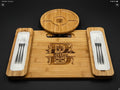 Custom Bamboo Charcuterie Board: Personalized Cheese Board Gift Set - Dog Time Outlet