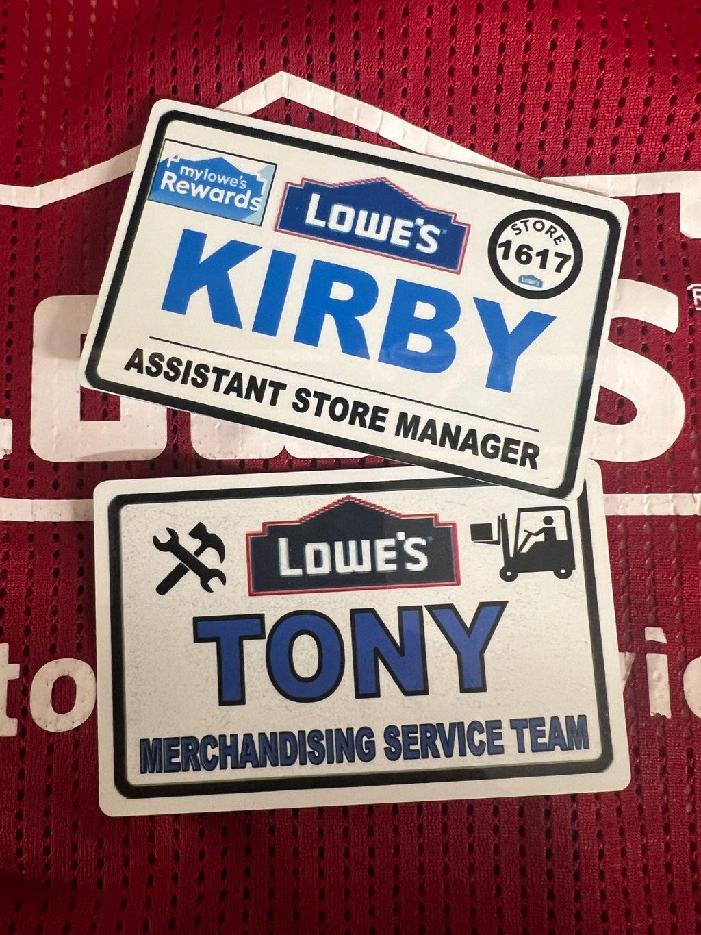 Customizable Metal Lowe's Name Plate: Full Color Personalized Long Lasting Employee Tag - Dog Time Outlet