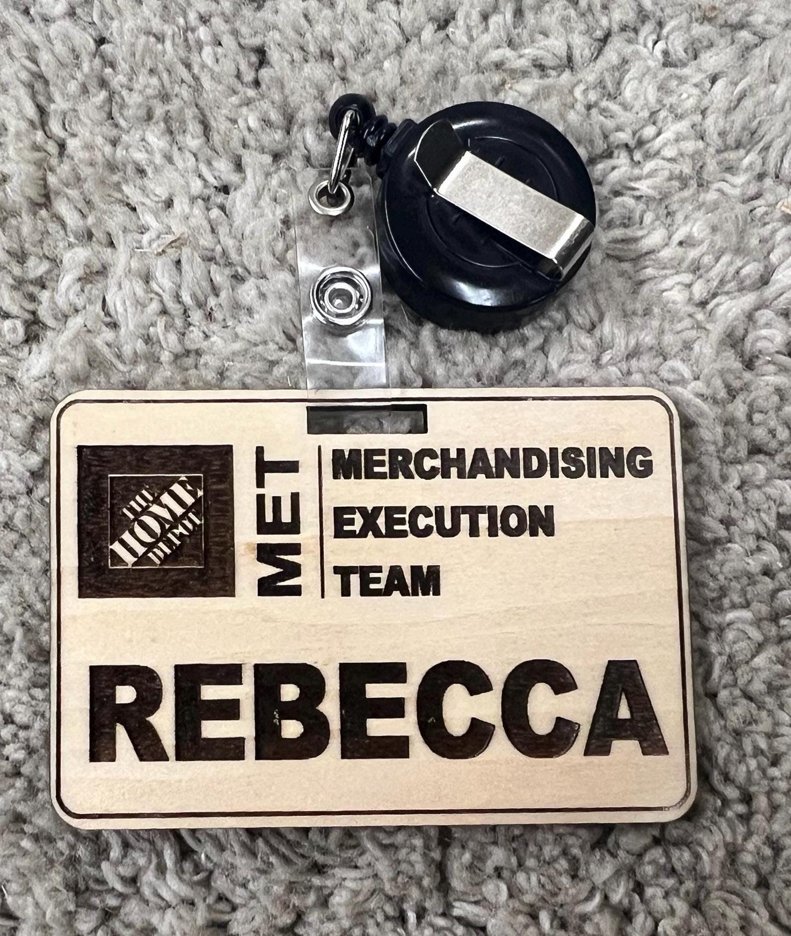 Customized Home Depot Engraved Wood Name Tags, Impressive Business addition! - Dog Time Outlet