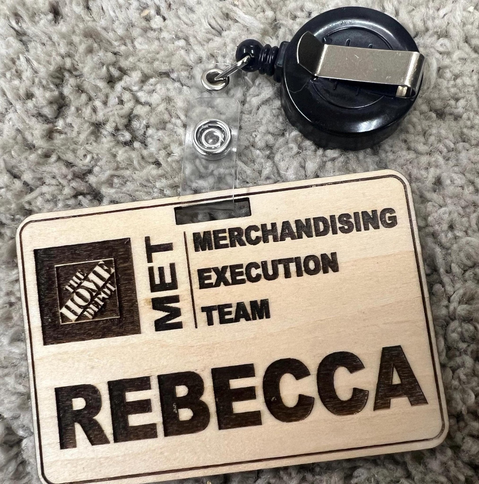 Customized Home Depot Engraved Wood Name Tags, Impressive Business addition! - Dog Time Outlet
