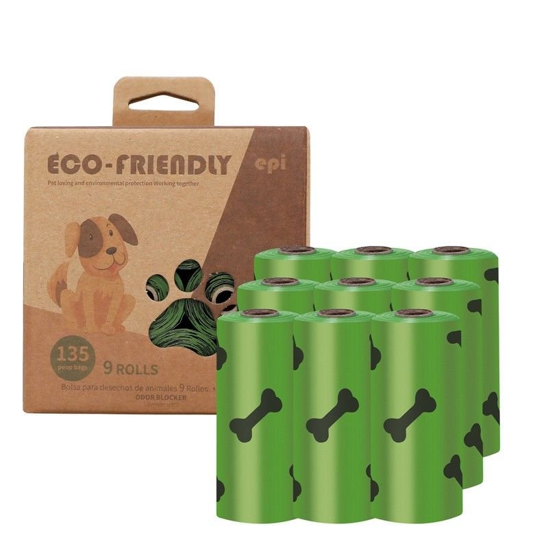 Degradable Bone Print Pet Poop Bag; Doggie Poop Bags; Dog Waste Bags - Dog Time Outlet