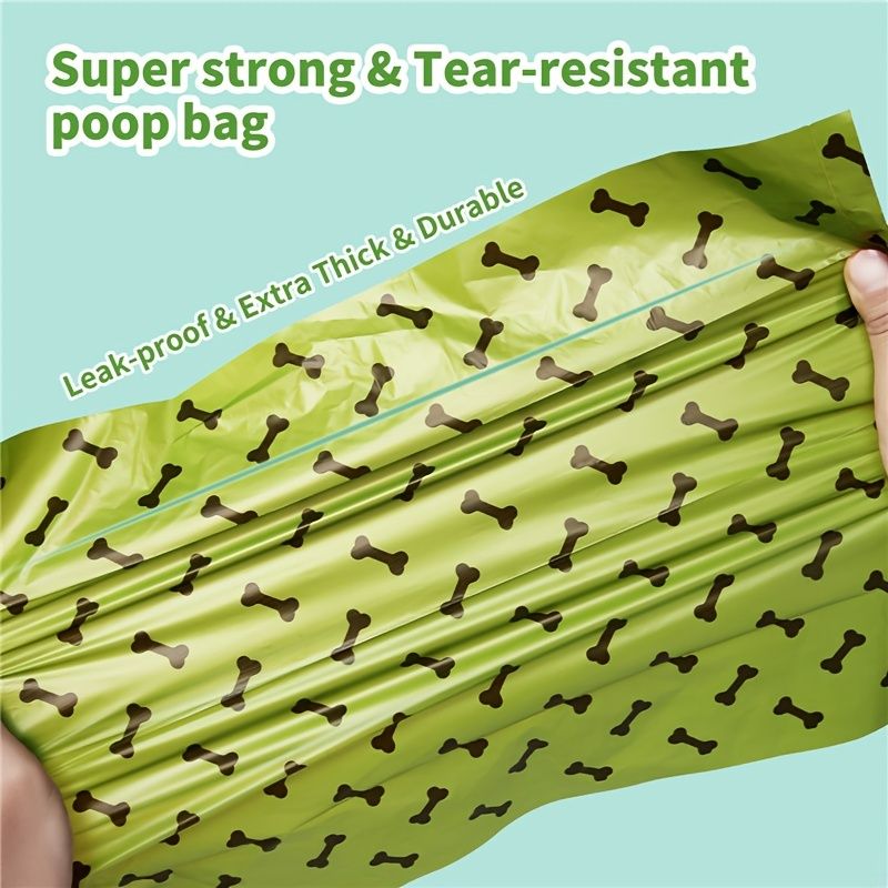 Degradable Bone Print Pet Poop Bag; Doggie Poop Bags; Dog Waste Bags - Dog Time Outlet
