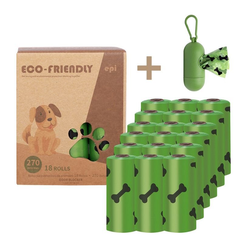 Degradable Bone Print Pet Poop Bag; Doggie Poop Bags; Dog Waste Bags - Dog Time Outlet