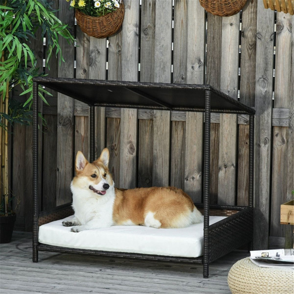 Dog Bed/ Dog House / Rattan Pet Sofa ( Amazon Shipping)(Prohibited by WalMart) - Dog Time Outlet