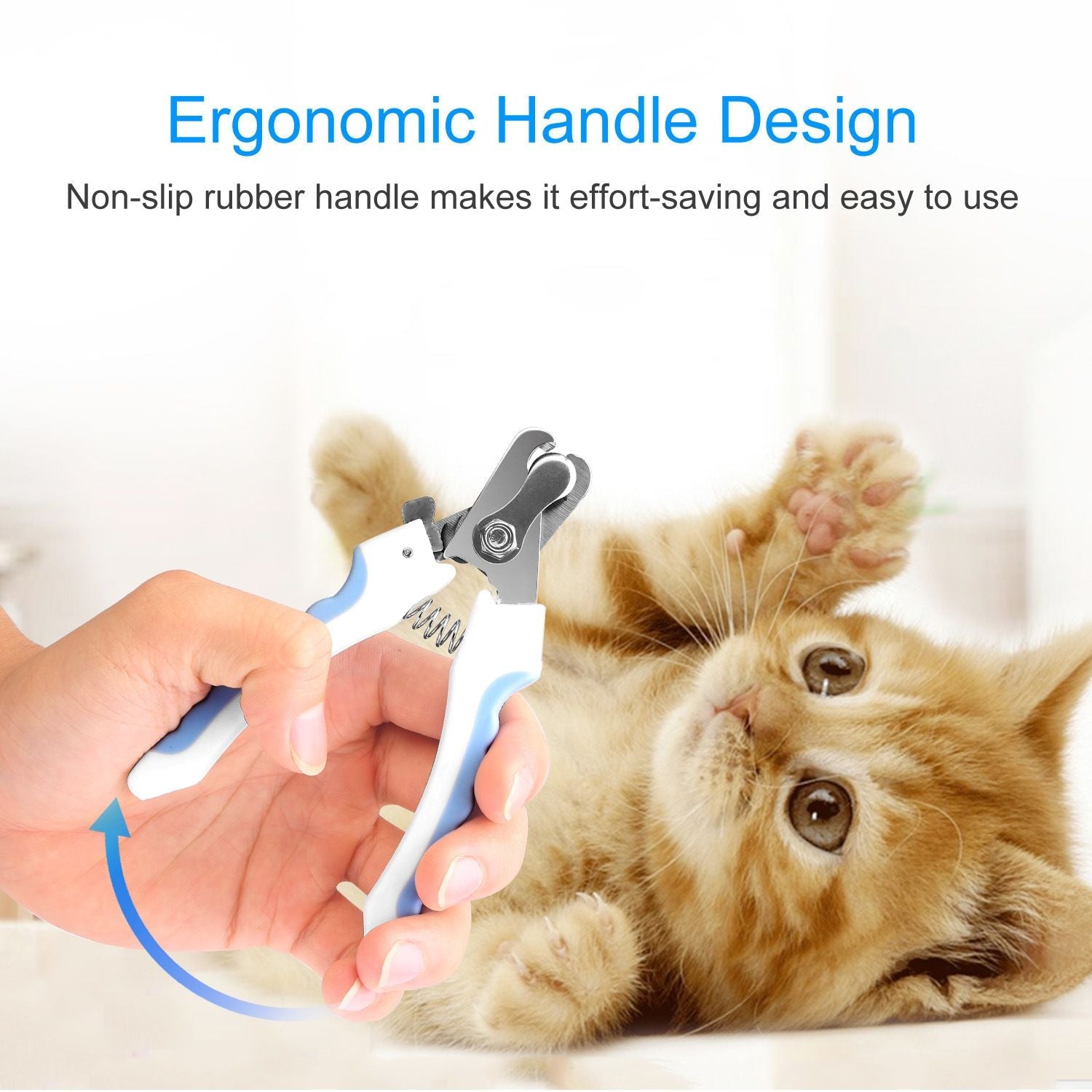 Dog Nail Clippers Pet Cat Nail Toe Trimmer Stainless Steel Grooming Tool Free Nail File Small Medium Large Dogs L Size - Dog Time Outlet