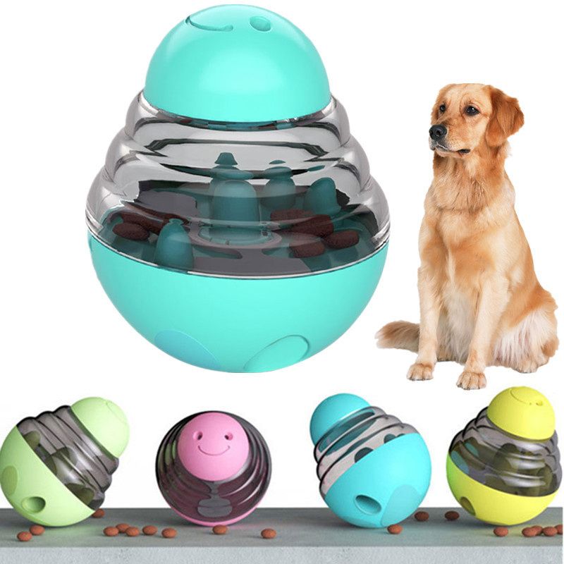 Dog Toys Food Ball Food Dispenser Training Balls Interactive Puppy Cat Slow Feed Pet Tumbler Toy Dogs Puzzle Toys Pet Supplies - Dog Time Outlet