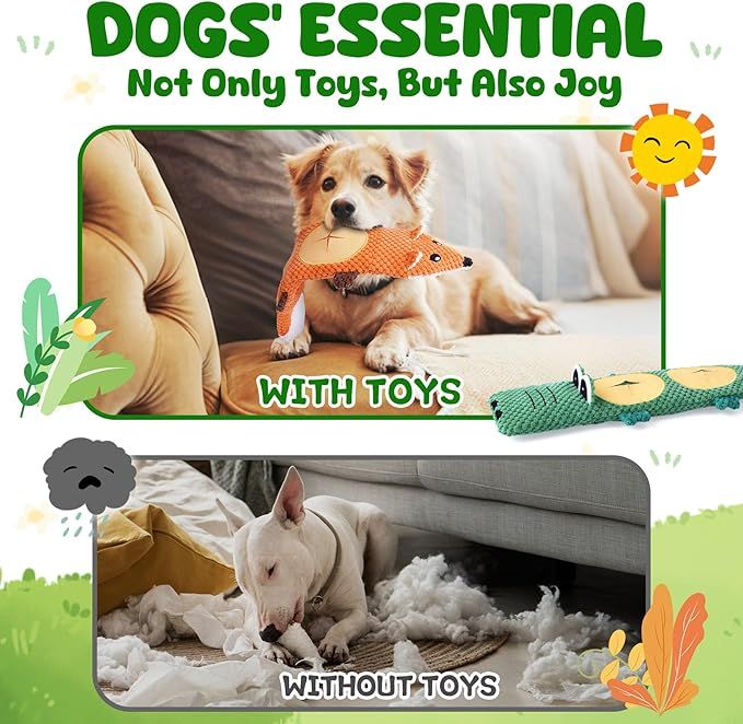 Dog Toys for Aggressive Chewers 2 Pack Dog Toys - Dog Time Outlet