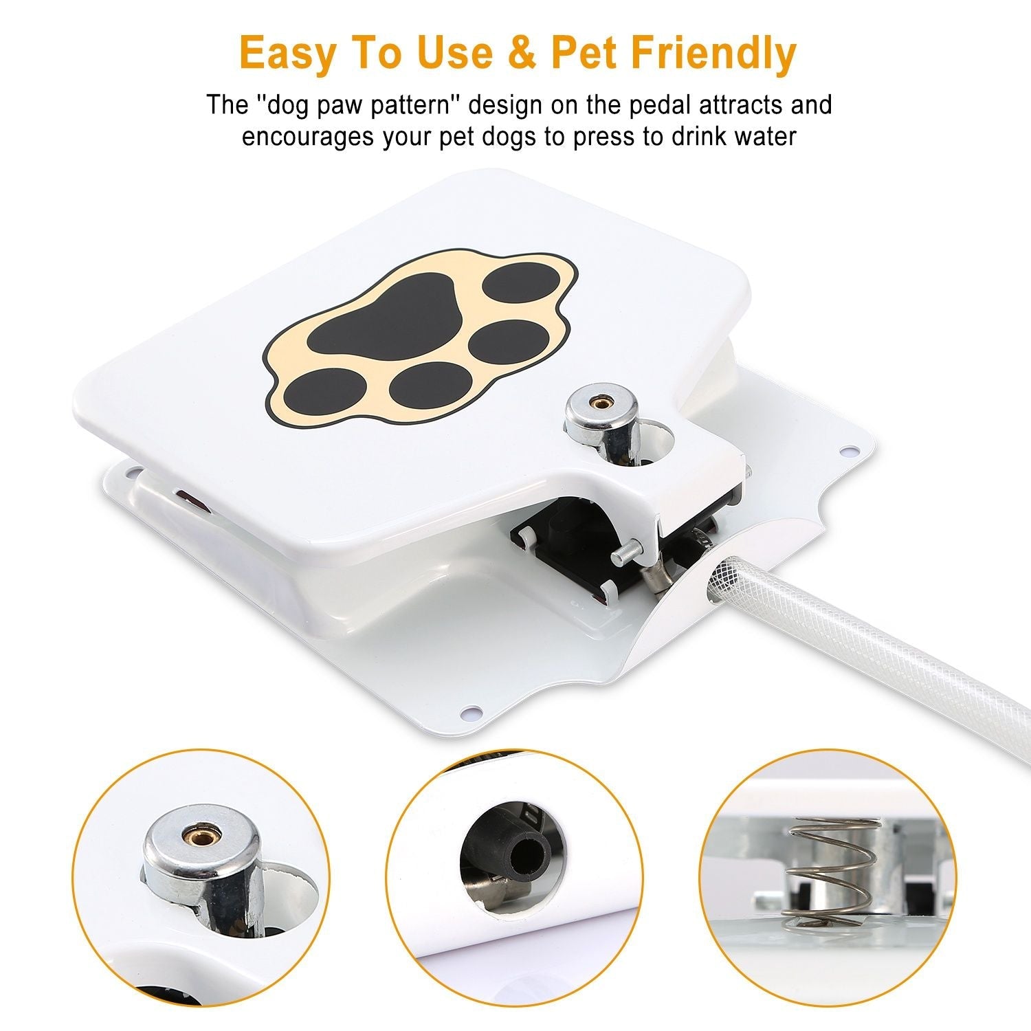 Dog Water Fountain Outdoor Dog Pet Water Dispenser Step - on Activated Sprinkler - Dog Time Outlet