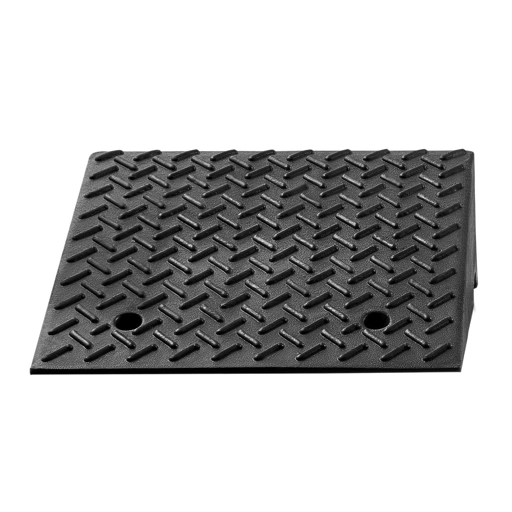 Driveway Curb Ramp, 7000 lbs Load Capacity, 7 Inches Rise Height Heavy Duty Curbside Bridge Ramp with Drainage Tank for Wheelchairs, Strollers, Motorcycles, Cars, Lawn Mowers & Trailers, 2 Pack - Dog Time Outlet