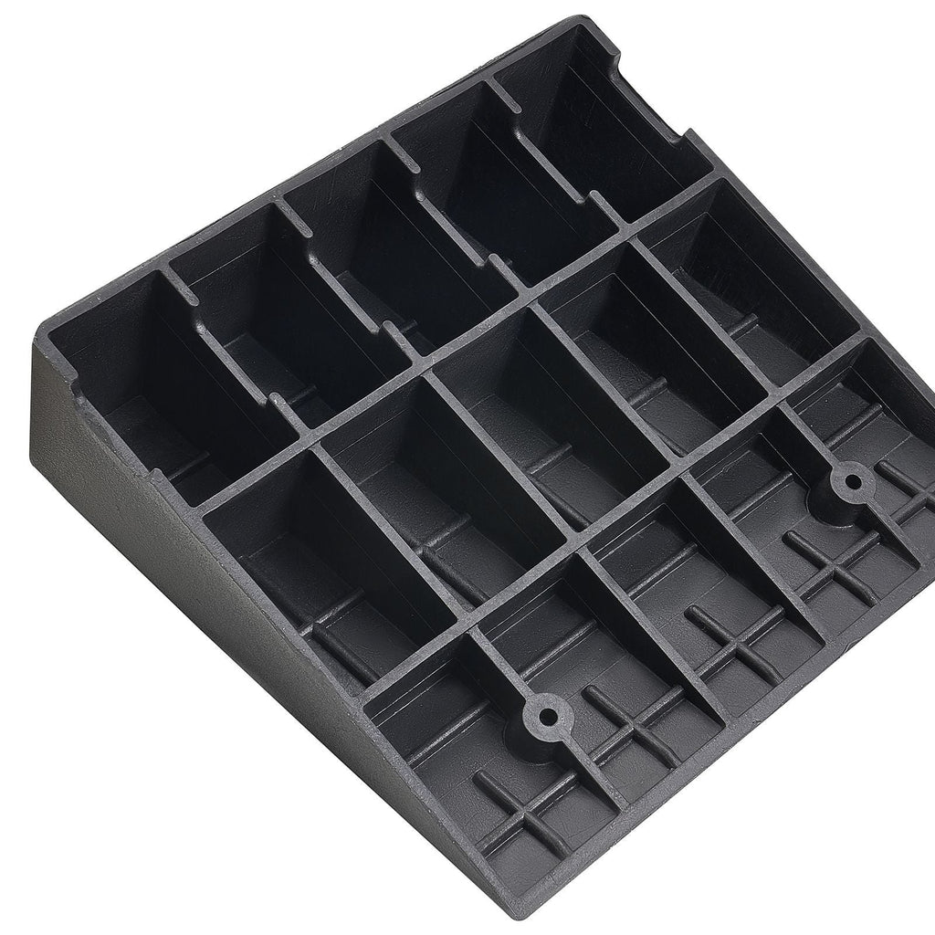 Driveway Curb Ramp, 7000 lbs Load Capacity, 7 Inches Rise Height Heavy Duty Curbside Bridge Ramp with Drainage Tank for Wheelchairs, Strollers, Motorcycles, Cars, Lawn Mowers & Trailers, 2 Pack - Dog Time Outlet