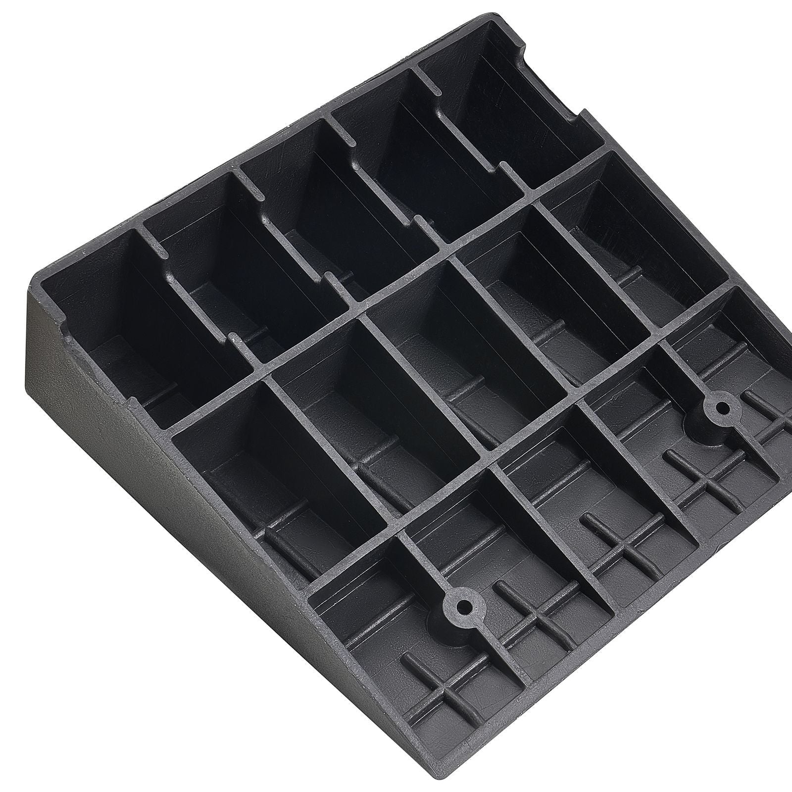 Driveway Curb Ramp, 7000 lbs Load Capacity, 7 Inches Rise Height Heavy Duty Curbside Bridge Ramp with Drainage Tank for Wheelchairs, Strollers, Motorcycles, Cars, Lawn Mowers & Trailers, 2 Pack - Dog Time Outlet