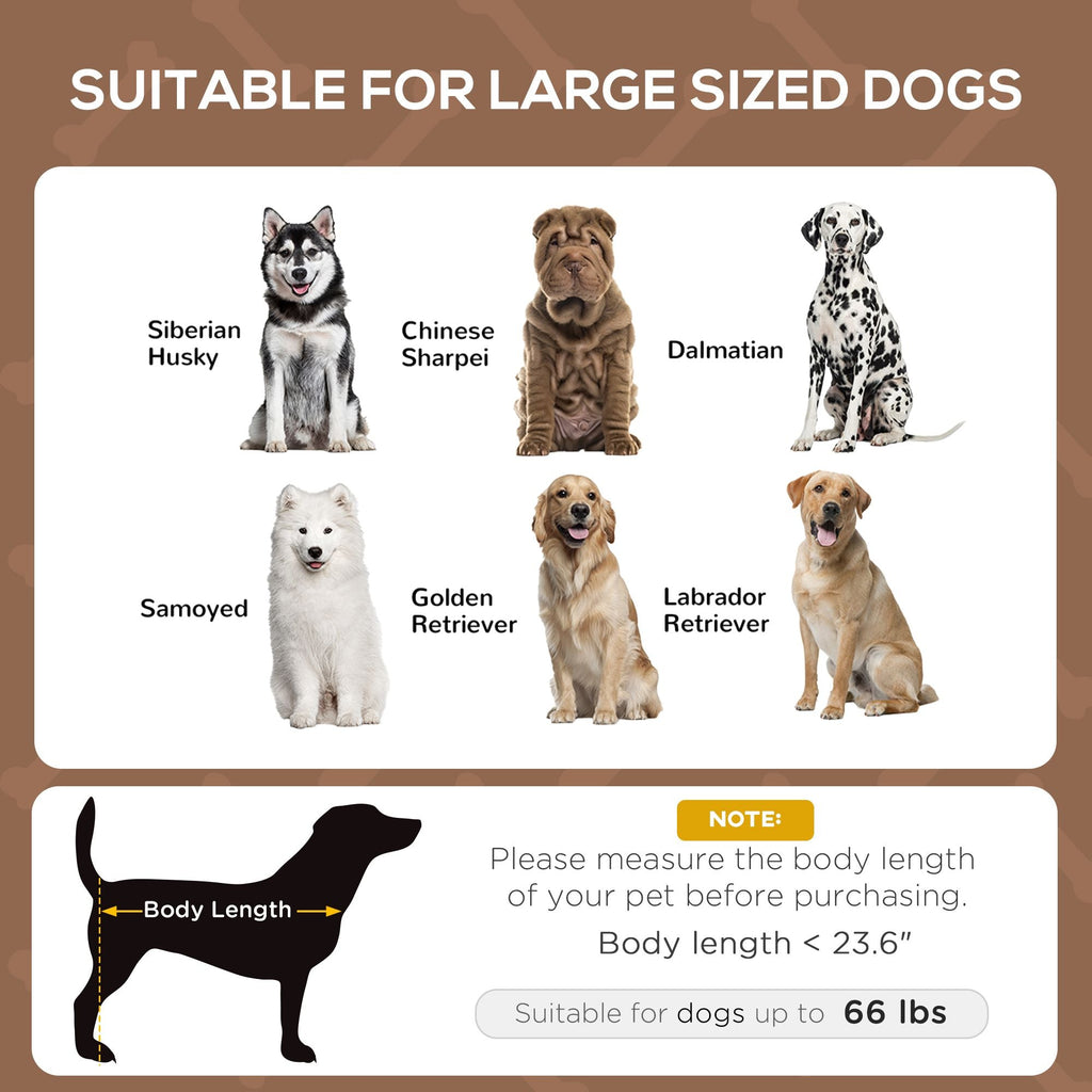 Elevated Portable Dog Cot Pet Bed with UV Protection Canopy Shade, 36 inch, Coffee - Dog Time Outlet