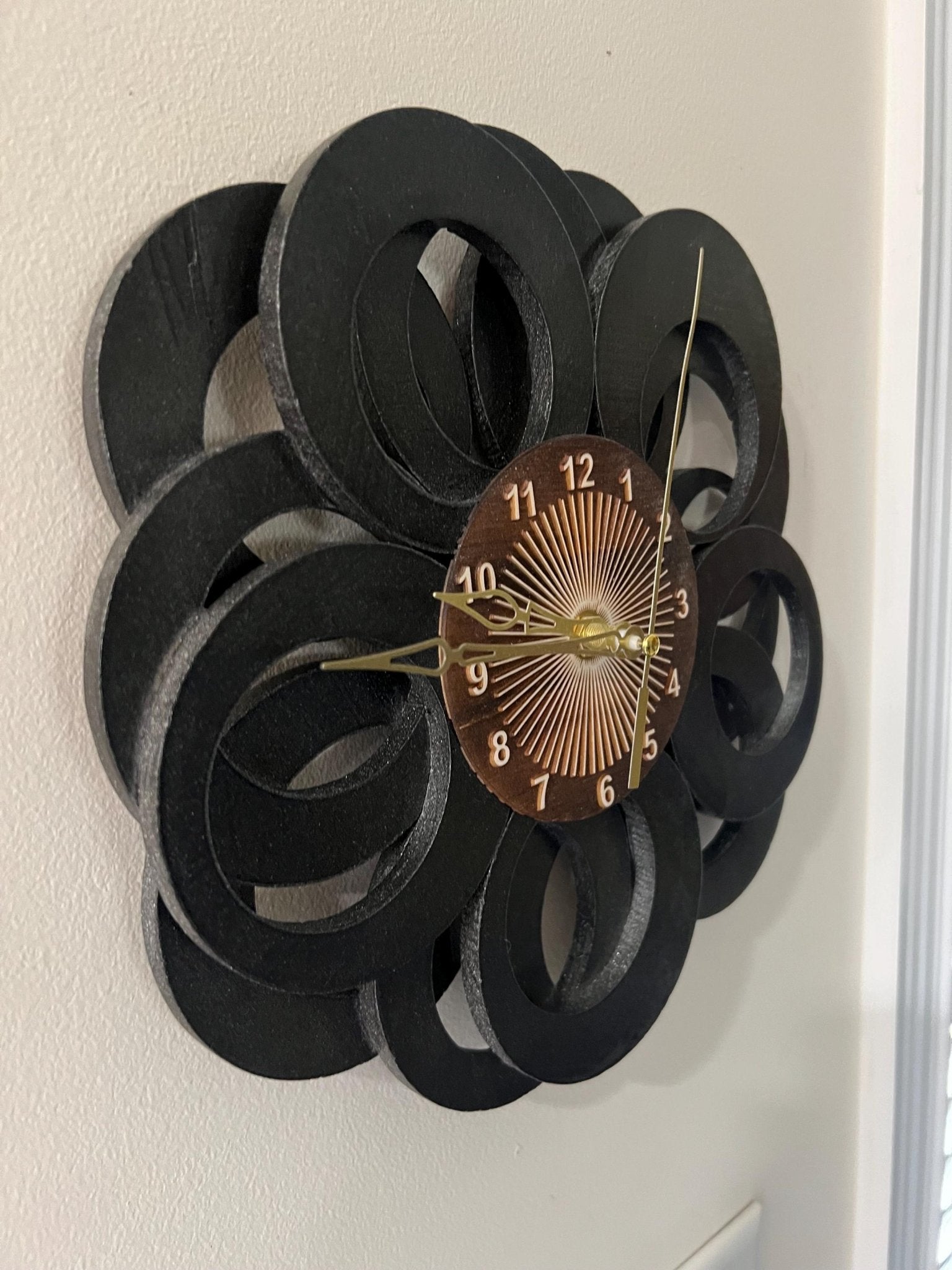 Fanciful cloud mid century abstract clock - Dog Time Outlet
