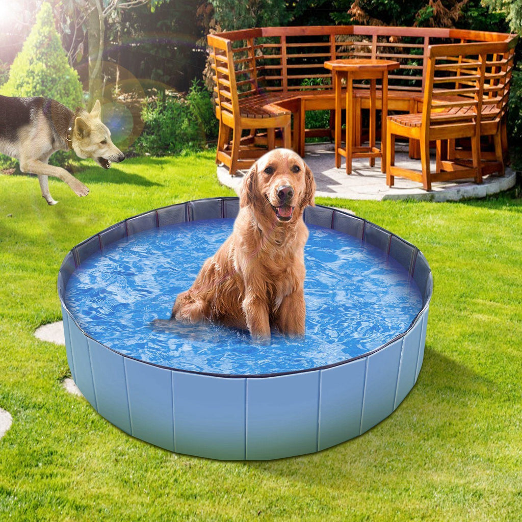 Foldable Pet Swimming Pool PVC Kiddie Baby Dog Swim Pool Bathing Tub Playmat Kids Pools - Dog Time Outlet