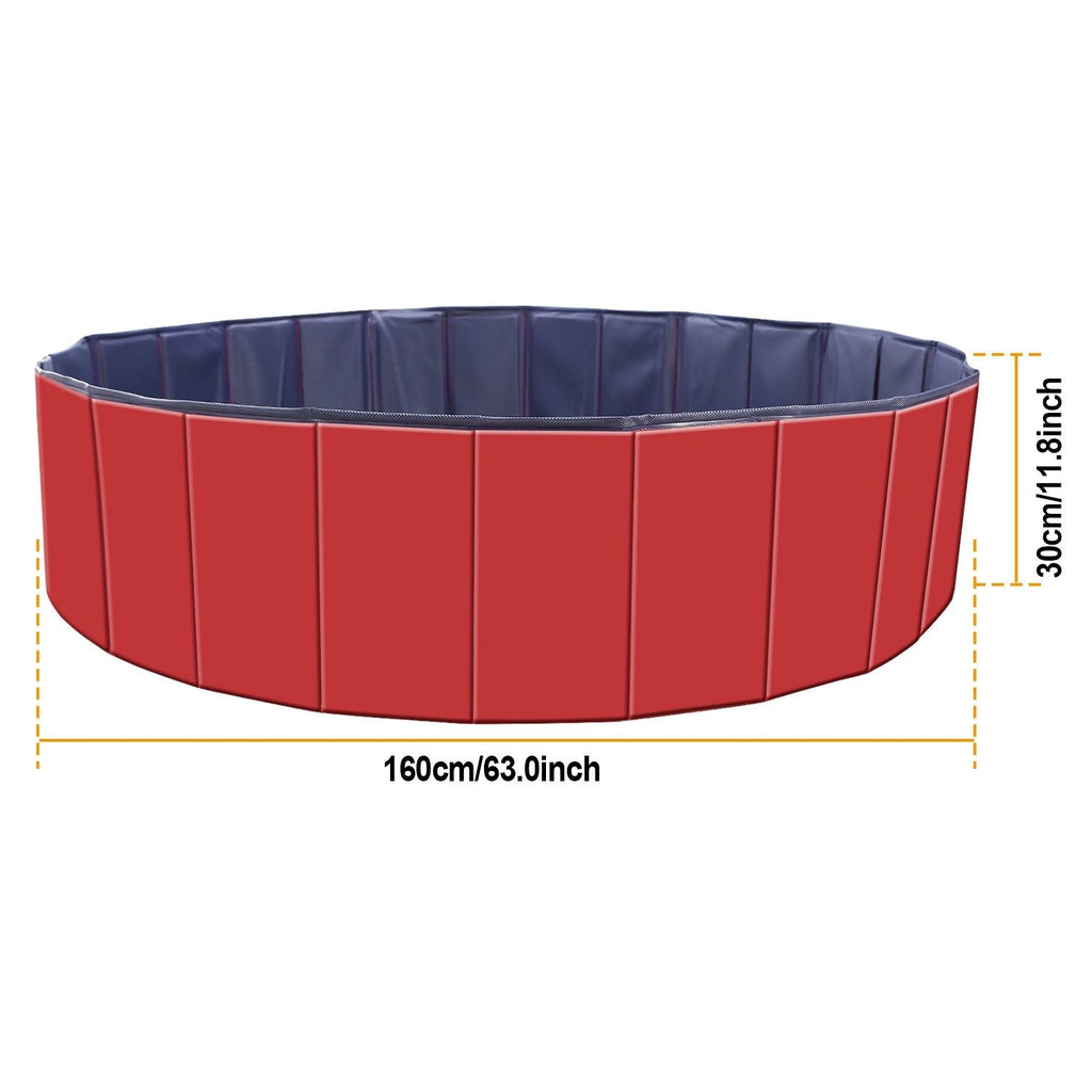 Foldable Pet Swimming Pool PVC Kiddie Baby Dog Swim Pool Bathing Tub Playmat Kids Pools - Dog Time Outlet